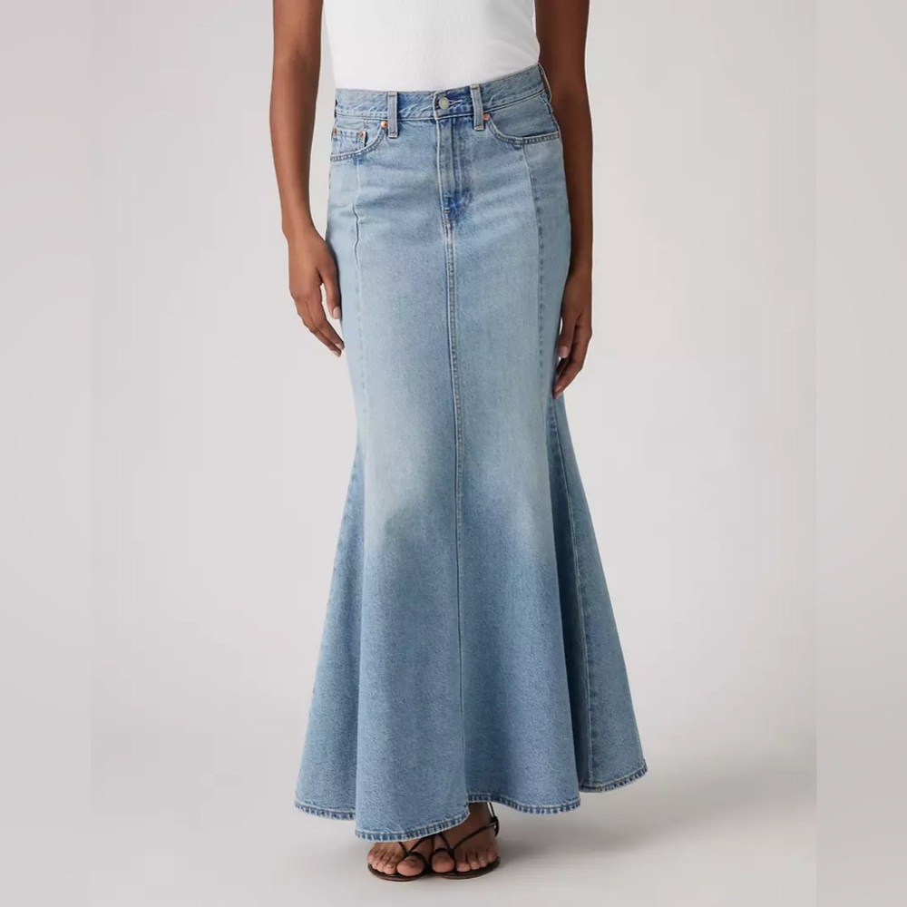 Denim Maxi Skirt